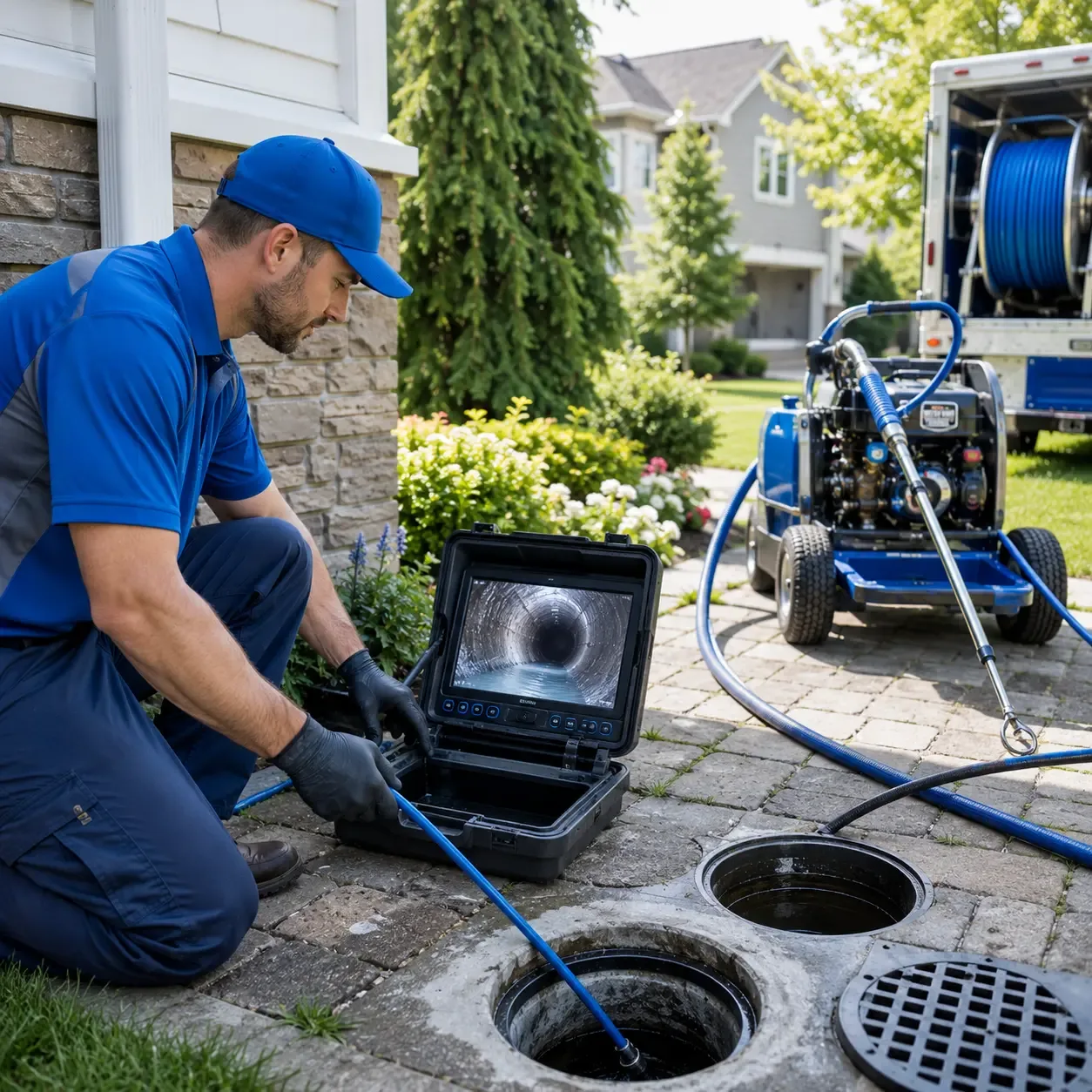 Outdoor drain cleaning professionals serving Hersey, MI