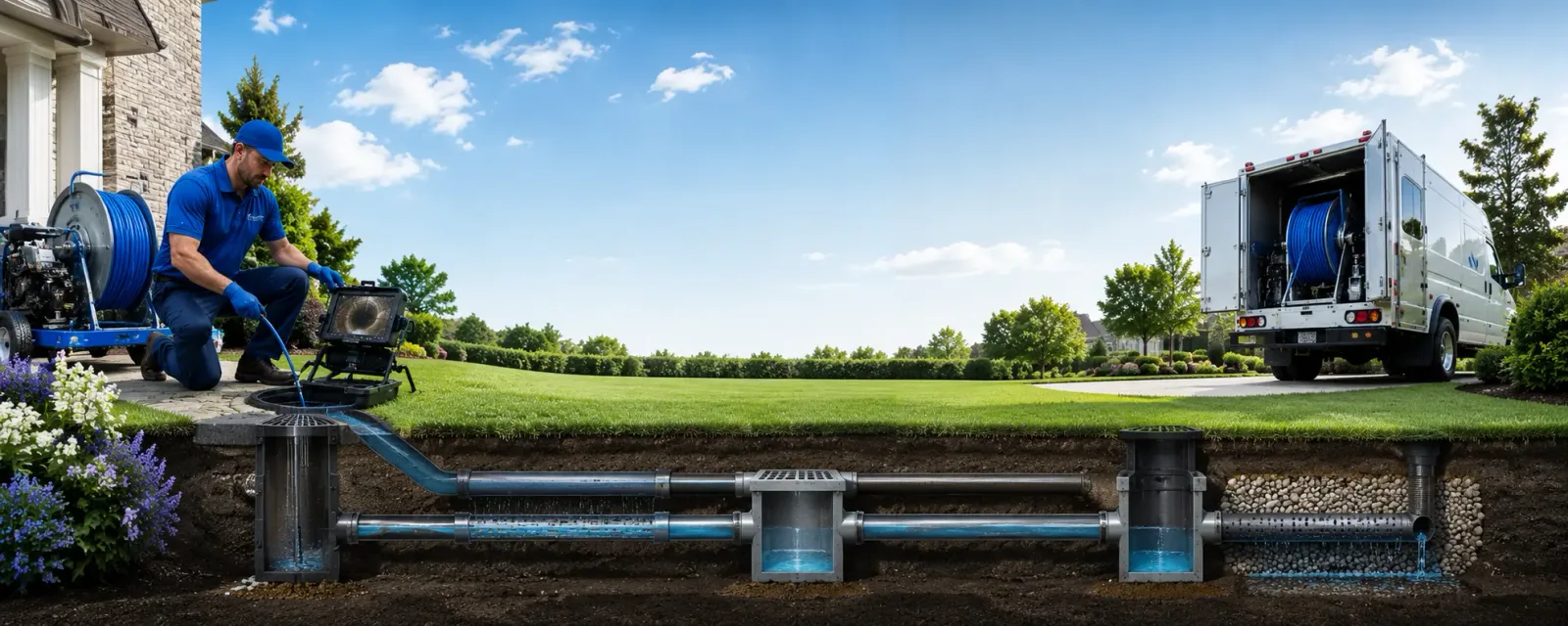 Outdoor drain cleaning information for Hersey, MI
