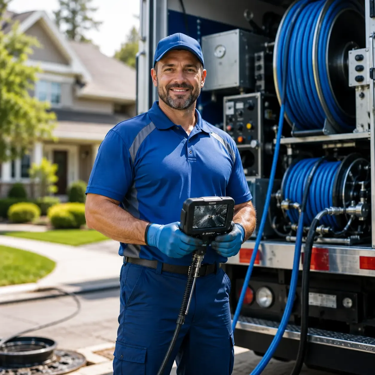 Local outdoor drain cleaning specialists in Hersey, MI